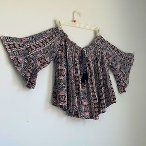 Boho Off-the-shoulder Blouse